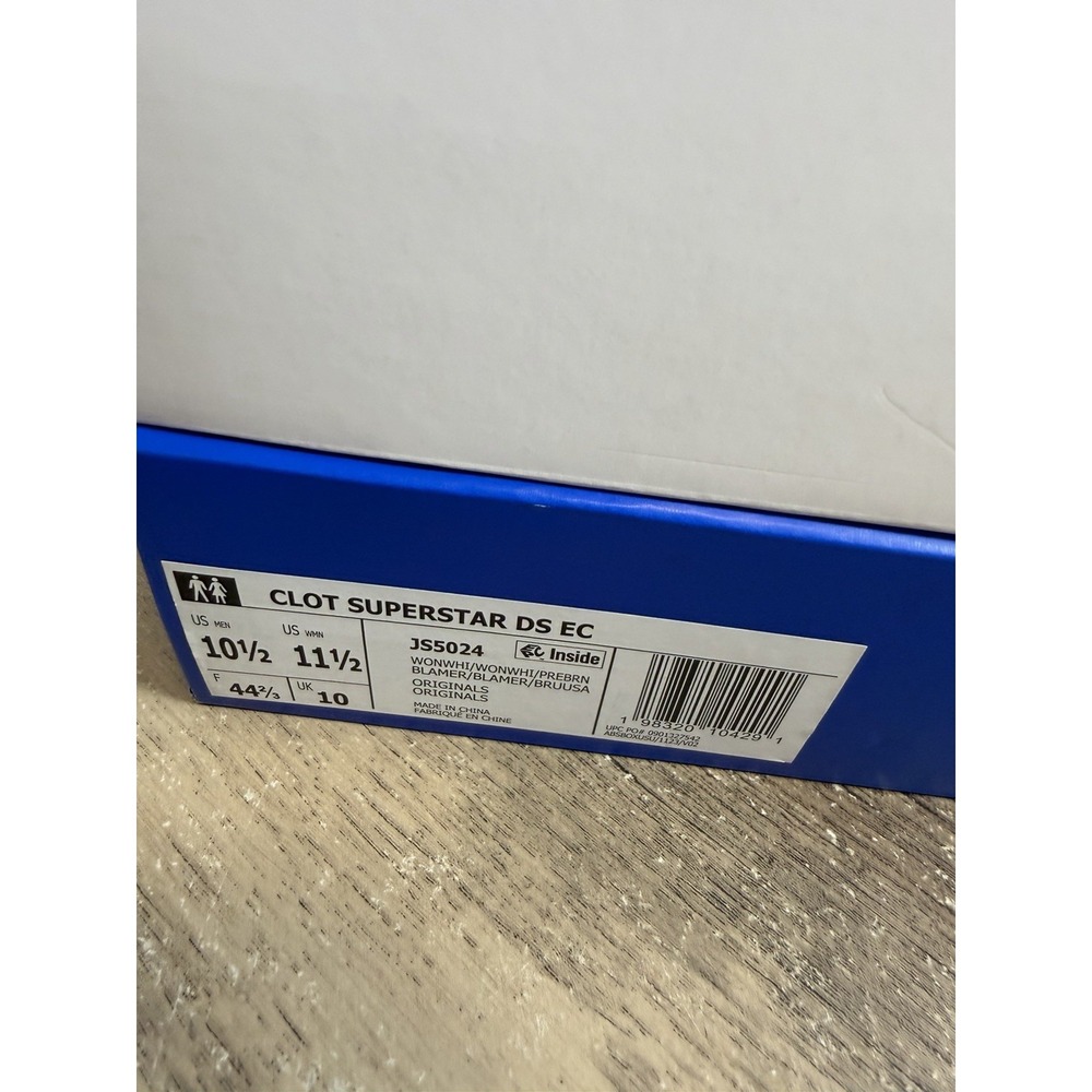 Adidas Originals CLOT x SUPERSTAS BY EDISON CHEN, JS5024 Size 10.5 NEW DS - Picture 13 of 13